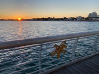 Sonnenuntergnag von der Seebr&uuml;cke aus